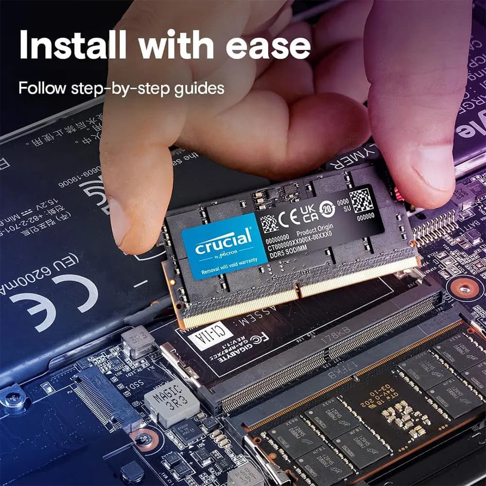 Crucial Memoria DDR5 Laptop RAM 8GB 32GB 16GB 4800 5600MHz Memory SODIMM 1.1V 262Pin PC5-44800 38400 Notebook DRAM For Intel&AMD - 4