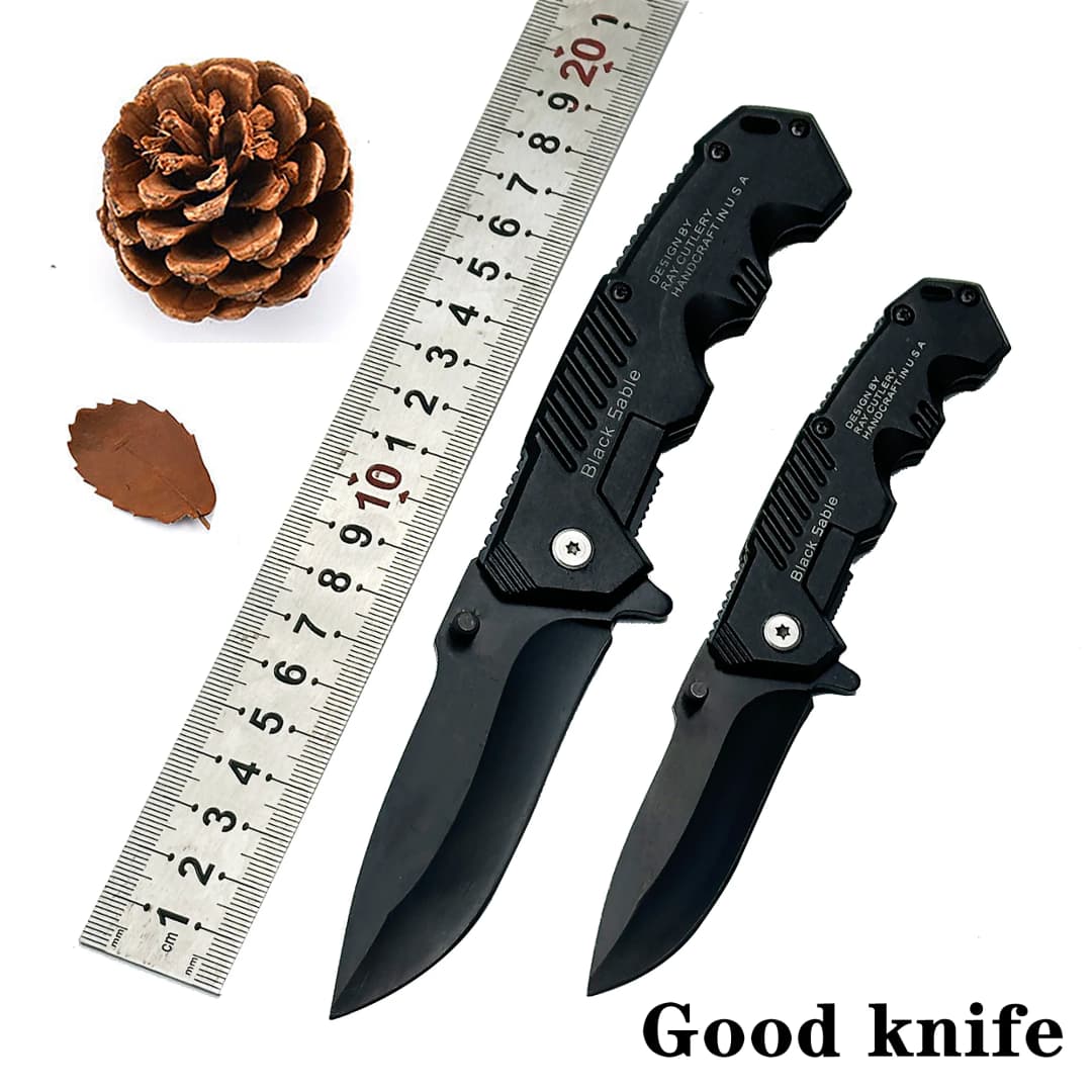 Stainless steel convenient folding knife EDC pocket folding knife is suitable for outdoor camping, fishing, survival and hunting - 6