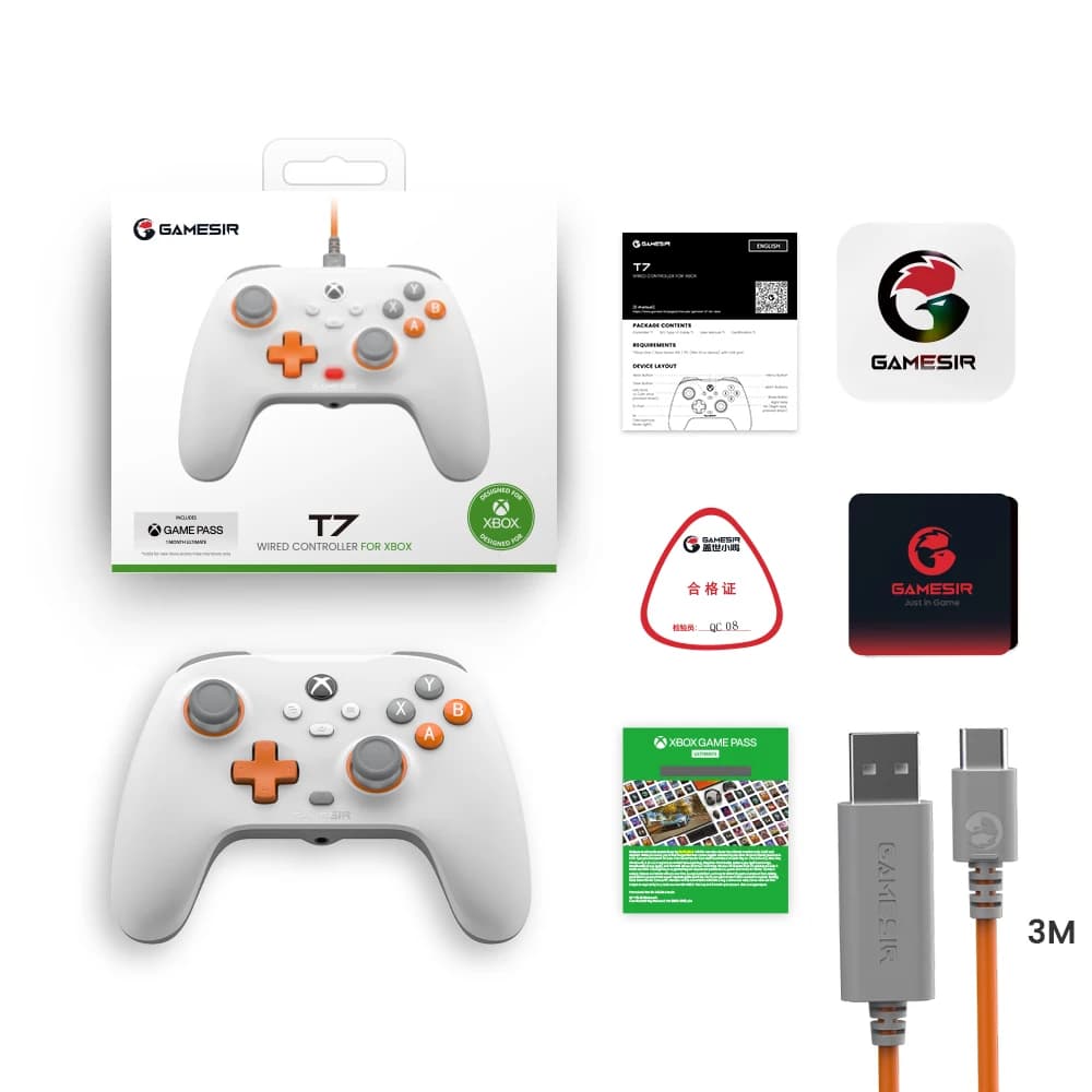 GameSir T7 Xbox Controller with Hall Effect Joystick for Xbox Series X, Xbox Series S, Xbox One X, Xbox One S game console - 6