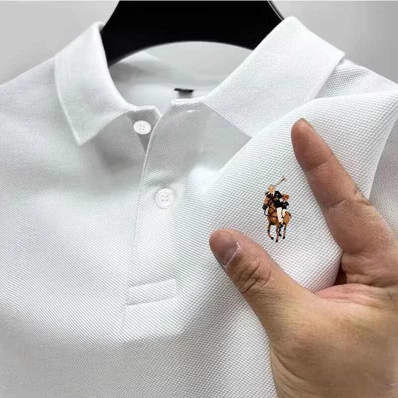 Men's Casual Polo Shirt Summer Streetwear Short Sleeve Business Casual Tops Quick-Drying Breathable Clothing POLO Shirt S-4XL - 2