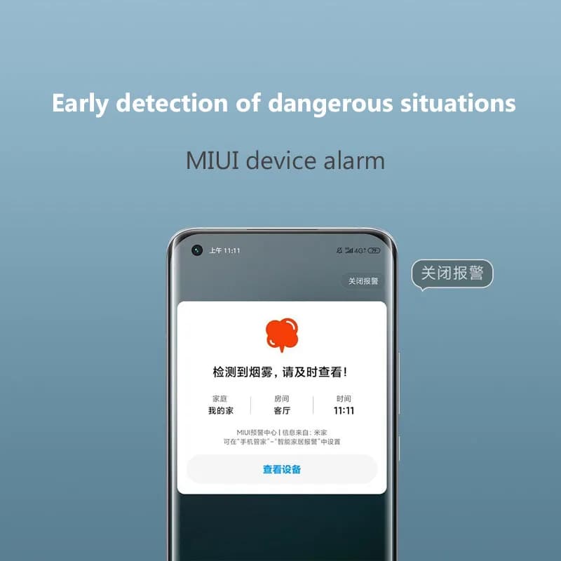 Xiaomi Smoke Detector Honeywell Sensor Fire Alarm Audible&Visual Alarm Work With Bluetooth-compatible Gateway Smart Remote APP - 2