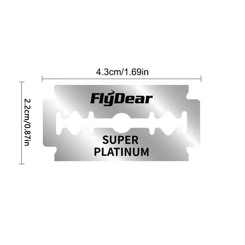شفرات حلاقة للحلاقين، شفرات حلاقة ذات حافة مزدوجة، شفرات أمان للحلاقة للرجال، أداة حلاقة احترافية من الفولاذ المقاوم للصدأ - 4