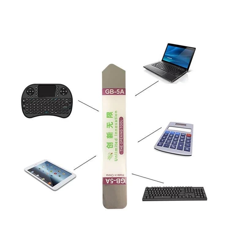 6/1 قطع شفرة من الفولاذ المقاوم للصدأ ناعمة رقيقة للغاية أدوات فتح الشاشة والبطارية للهواتف والأجهزة اللوحية لفتح سامسونج آيفون آيباد - 5