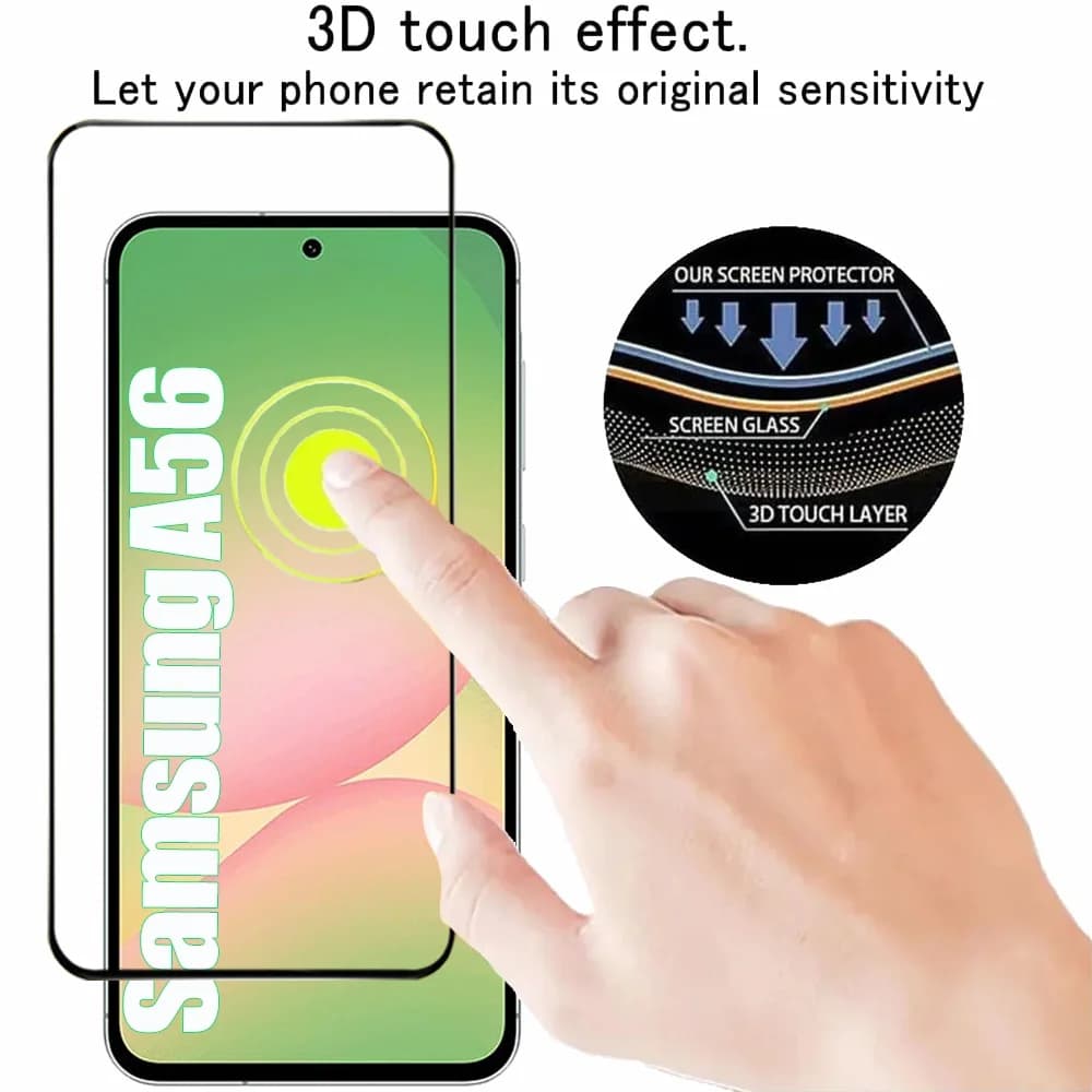 2/4PCS Cristal Templado For Samsung Galaxy A56 A55 A54 A53 Tempered Glass For Samsung A17 A27 A37 A57 A36 A26 A16 Screen Protector Samsung S26 S25 S24 Ultra Phone Protective Film - 3
