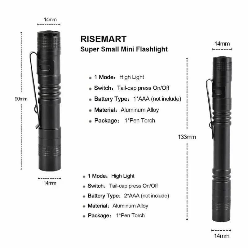Mini LED Camping Fishing Flashlight Pen Light Mini Portable led Tactical Flashlight For The Dentist for Hiking edc Torch Lantern - 2