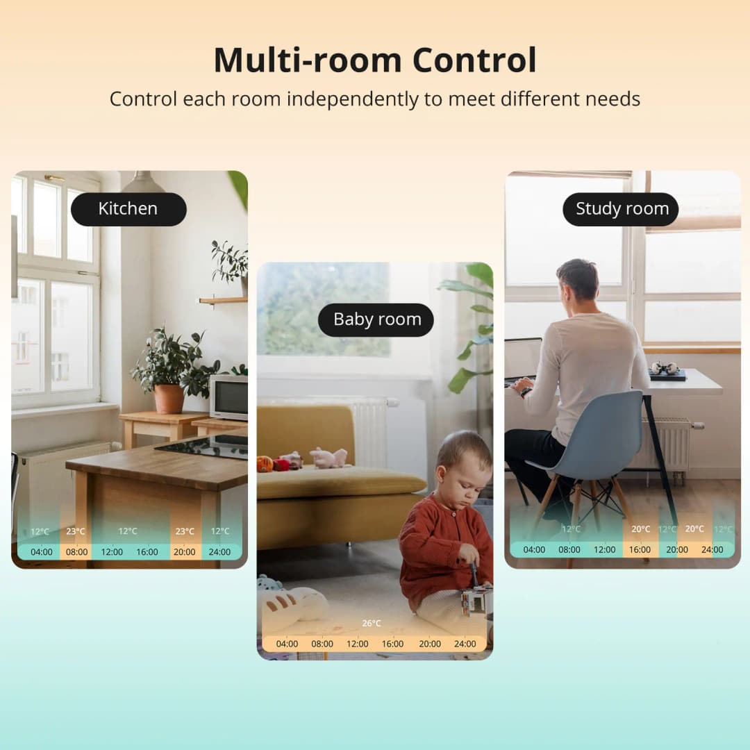 صمام مشعاع حراري ذكي SONOFF TRVZB صمام تحكم في درجة حرارة سخان ذكي يعمل بتقنية Zigbee يدعم Alexa و ZHA و 2mqtt - 6