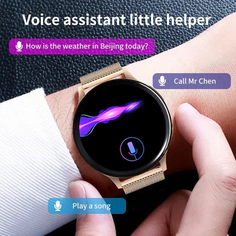 LIGE Women's Smartwatch Heart Rate Monitor NFC Door Unlock Bluetooth Call Music Play Voice Assistant Smartwatch For Android IOS - 4