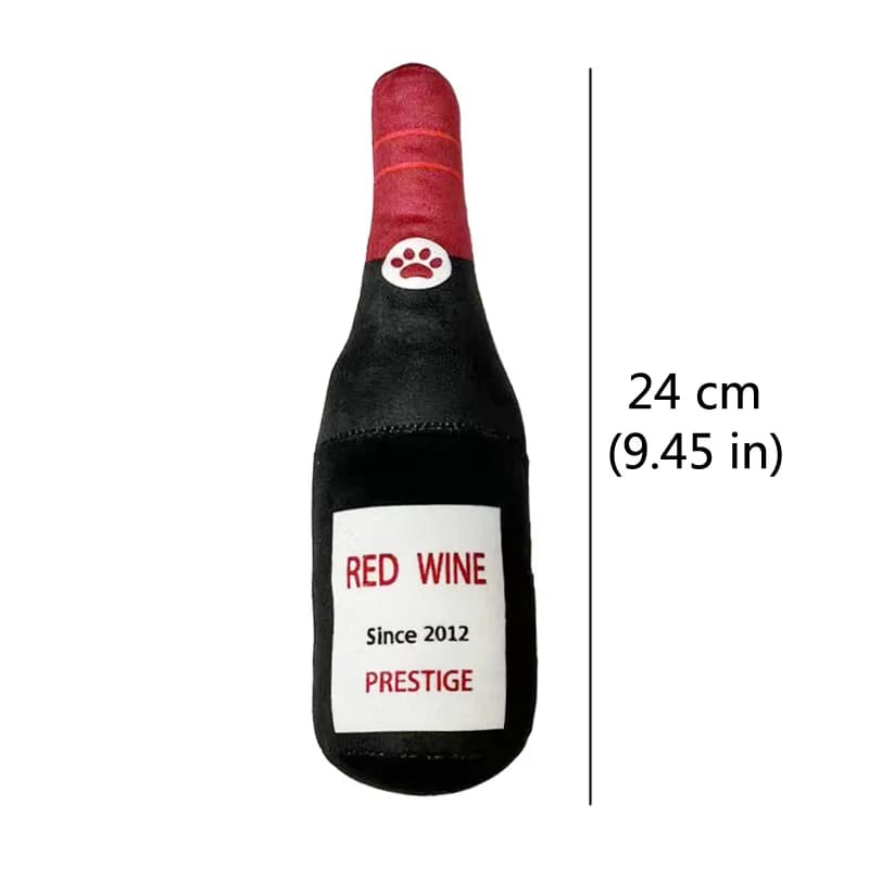 لعبة كلب فاخرة على شكل زجاجة بيرة، تصدر صوت صرير، تنظف الأسنان، لعبة تفاعلية للحيوانات الأليفة - 5