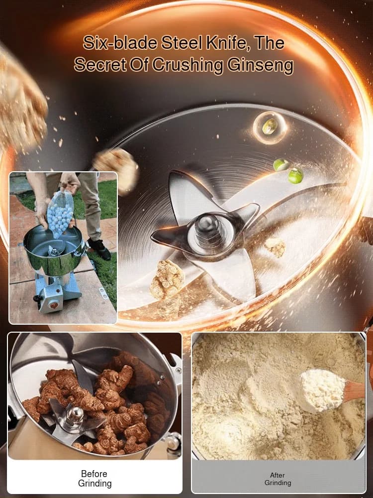 مطحنة حبوب و حبوب و توابل و قهوة و طعام جاف مطحنة طحن آلة طحن مطحنة منزلية مطحنة دقيق - 4