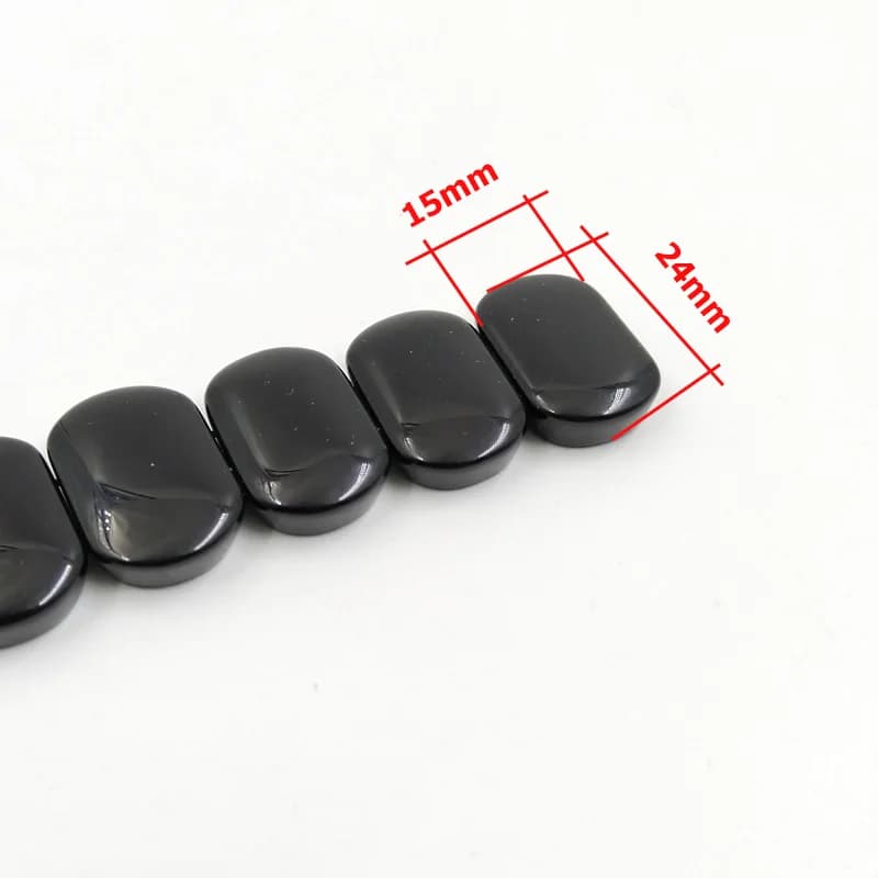 سبحة رجالية من العقيق الأسود الطبيعي، خرز على شكل صف، سوار يوناني، إكسسوارات رمضان عربية، هدية عيد إسلامية، مسبحة - 5