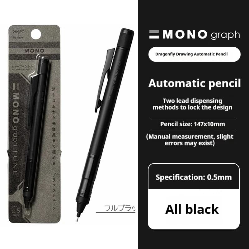 Tombow Monograph Tune Mechanical Pencil,0.5 Press/Shake To Lead Stable Writing Not Easy Break for drawing,writing,draft Art Tool - 4