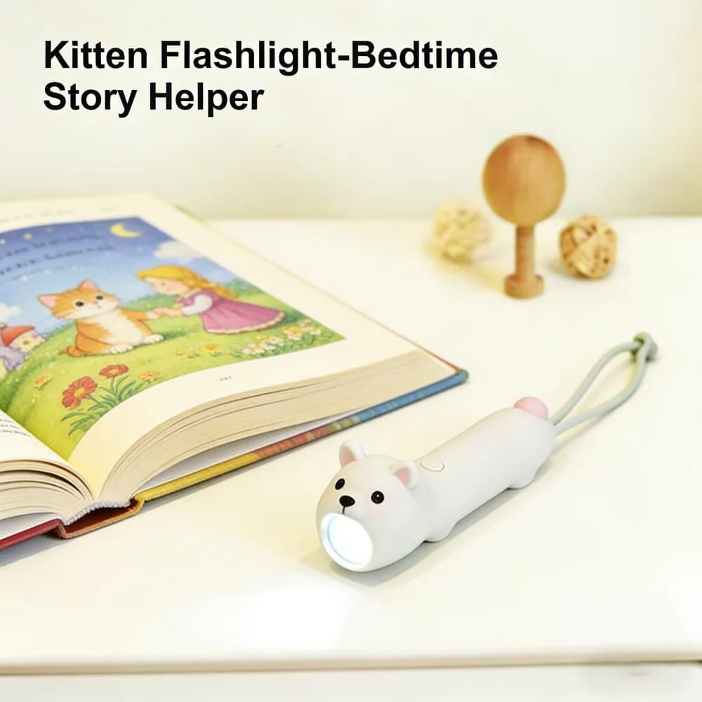 New Soft Silicone LED Flashlight USB Rechargeable Light Bear Rabbit Portable Outdoor Household Bedtime Story Torch For Children - 4