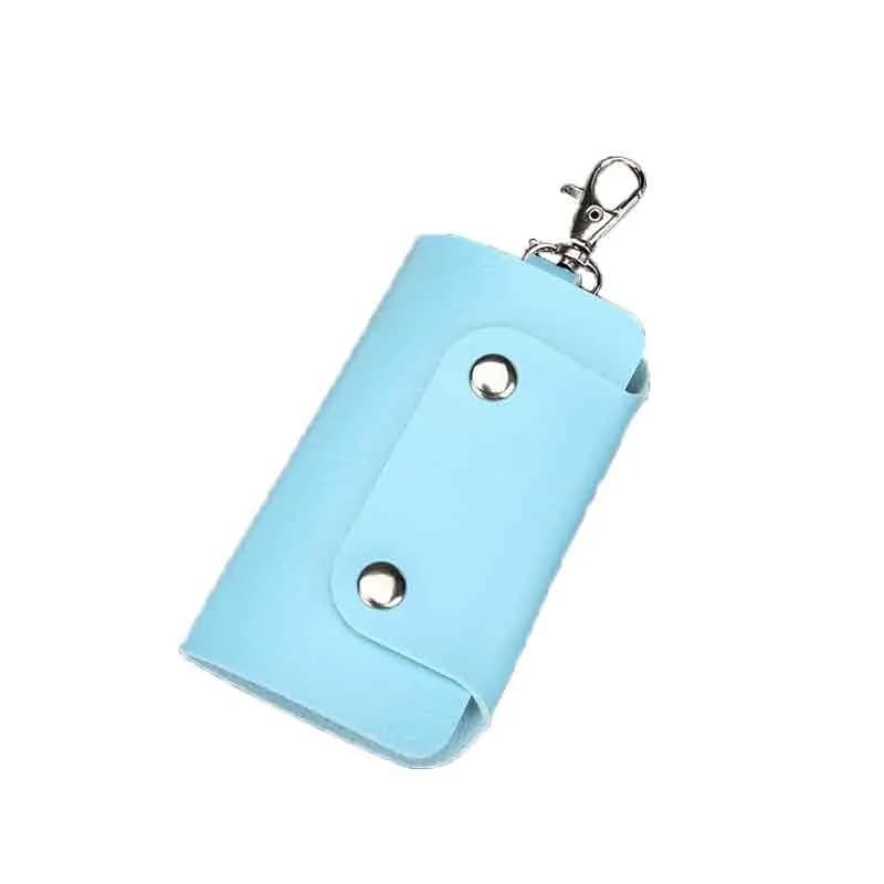 Keychain Wallet Pu Leather Key Holders Women Men Keys Organizer Fashion Solid Key Wallets Key Pouch Car Keychain Housekeeper - 6