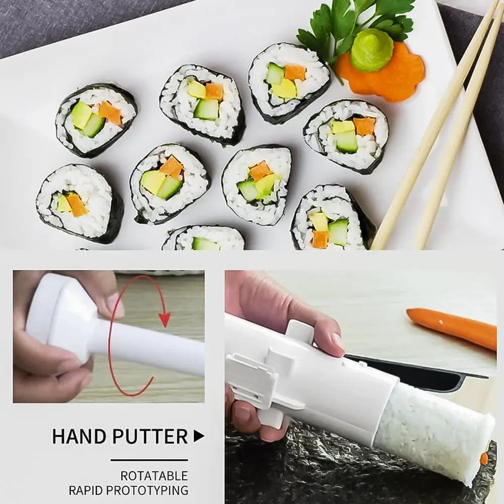 Sushi Tools Quick Make Japanese Roller Rice Vegetable Meat Roll Sushi DIY Sushi Making Machine Kitchen Supplies - 4
