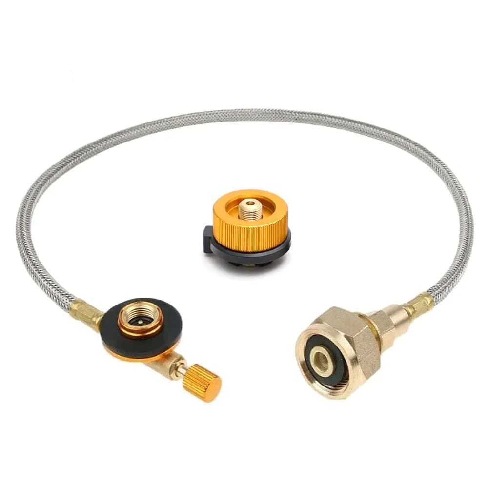 موقد غاز تخييم خارجي محول إعادة تعبئة بروبان محول أسطوانة وصلة خزان إكسسوارات - 2