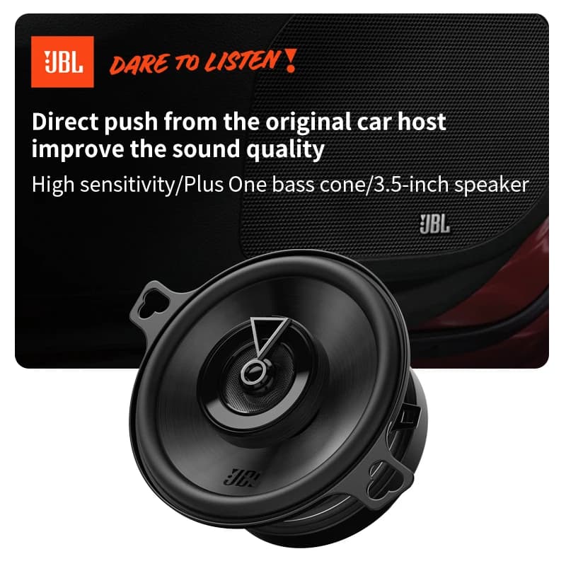سماعة سيارة JBL مقاس 3.5 بوصة، سماعة محورية، تريبل، مدى متوسط، سب ووفر، سماعة ستيريو أصلية رسمية من JBL مقاس 3.5 بوصة GX328 - 4