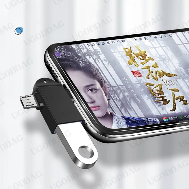 لنظام أندرويد Type-C 2-in-1 OTG محول Otg نوع C كابل ل Xiaomi اللوحي القرص الصلب محرك فلاش القرص USB ماوس محولات - 5