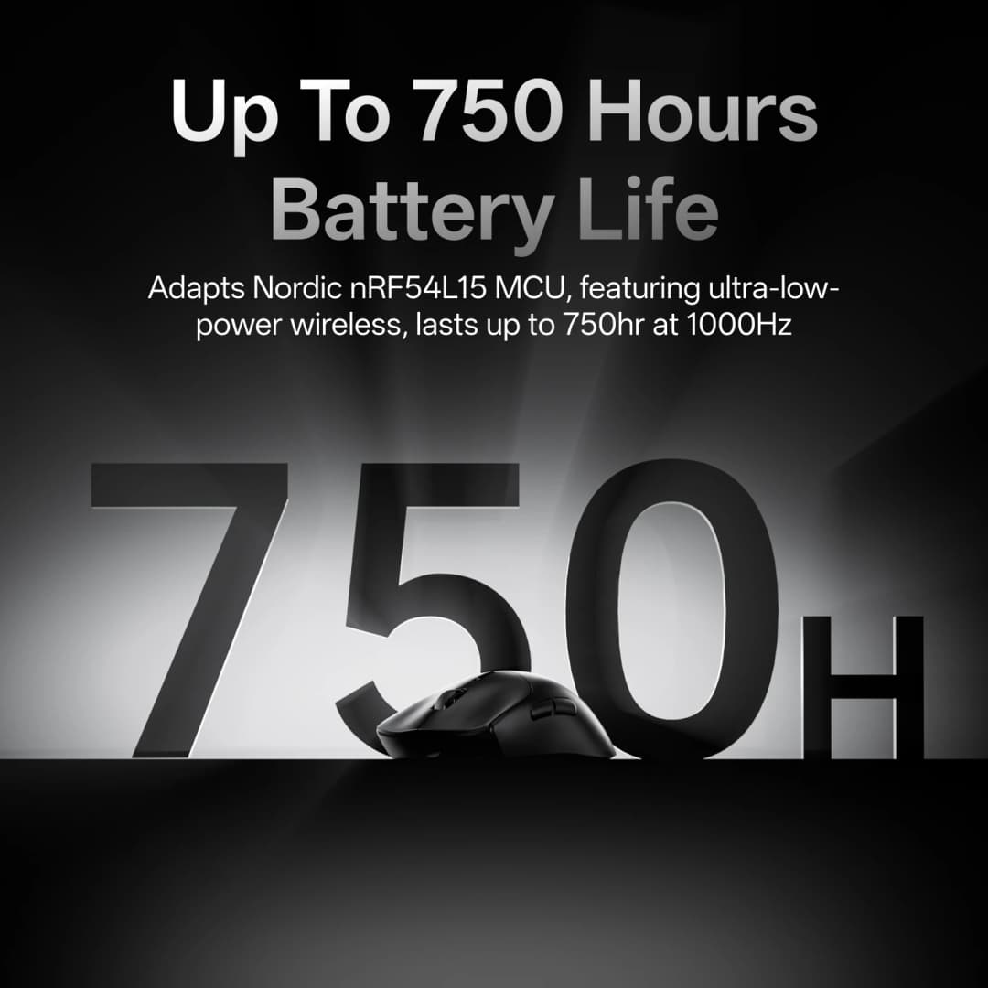 Rapoo VT7 MAX /VT7 Wireless Gaming Mouse True 8K Wireless Polling Rate 53g Lightweight Up to 750Hr Battery Life - 6