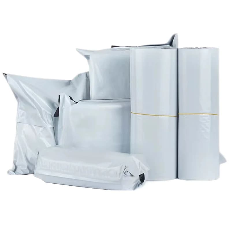 50pcs Logistics Shipping Bags Opaque PE Plastic Express Envelope Storage White Color Mailing Bags Self Adhesive Seal Courier Bag