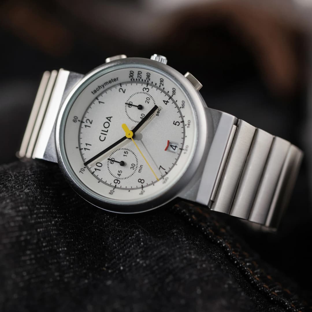 ساعة يد رجالية فضية عالية الجودة من سي لوا، ميناء كبير، علامة تجارية فاخرة، موضة 2025، كوارتز - 5