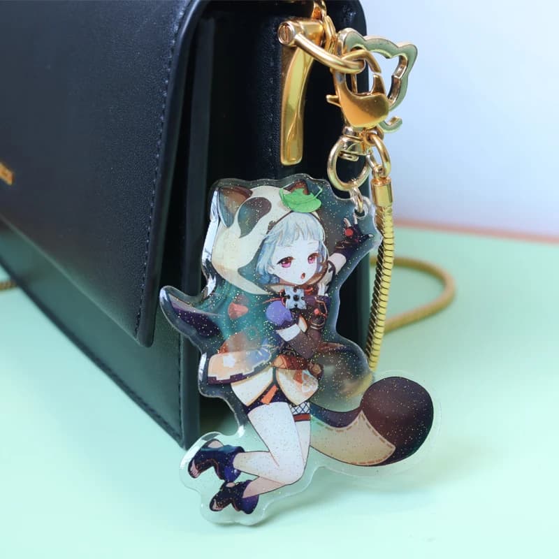 Custom Keychains Cartoon Llavero Key Chain Photo Customized Anime Charms Hologram Clear Acrylic Personalized Designer Keychains - 6