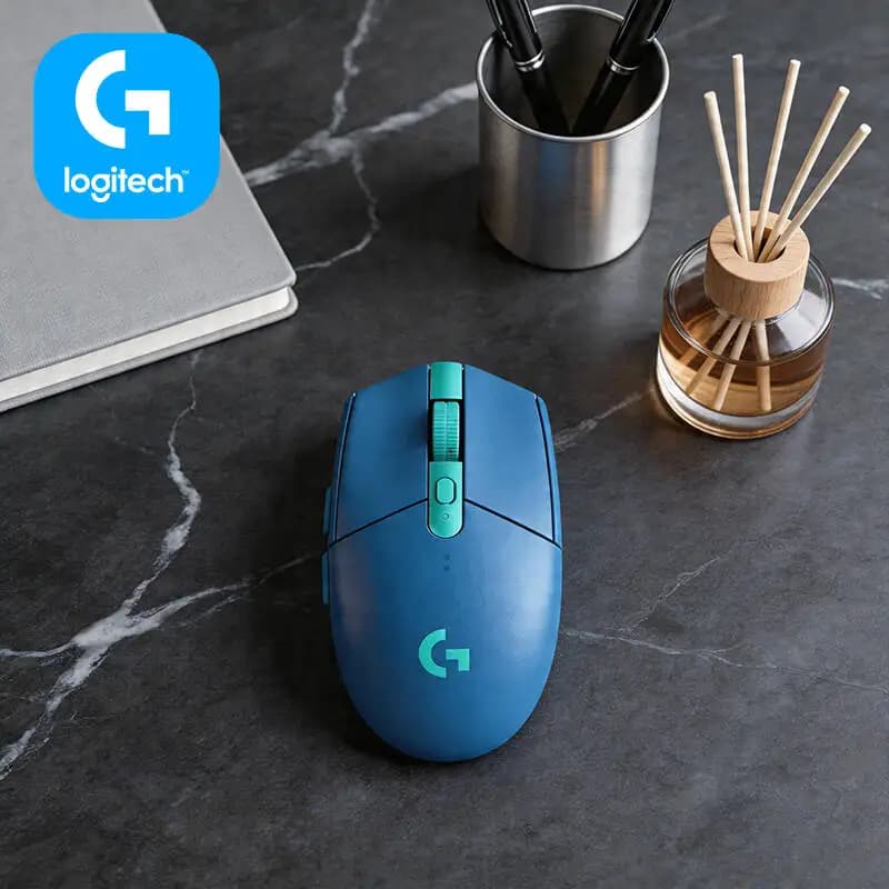 ماوس الألعاب اللاسلكي لوجيتك G304 LIGHTSPEED، 12000 DPI، زمن وصول 1 مللي ثانية، مستشعر HERO، بطارية تدوم 250 ساعة