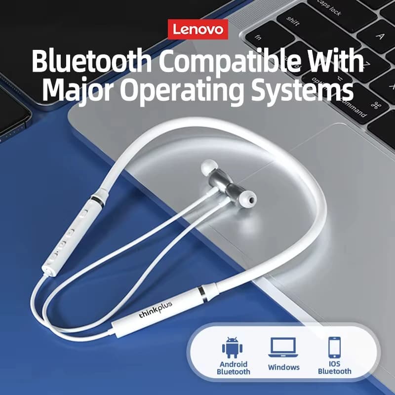 Origial Lenovo HE05X Bluetooth Earphones Earphone Waterproof Earplugs HIFI Sound Magnetic Neckband Headset Sports Headphone - 2