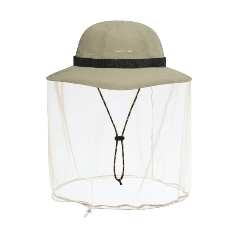 Naturehike-Anti-Mosquito Sun-Proof Bucket Hat, Casual Breathable Sun Hat, Wide Brim, Mountaineering, Hiking,  CYY2321LA010 - 5