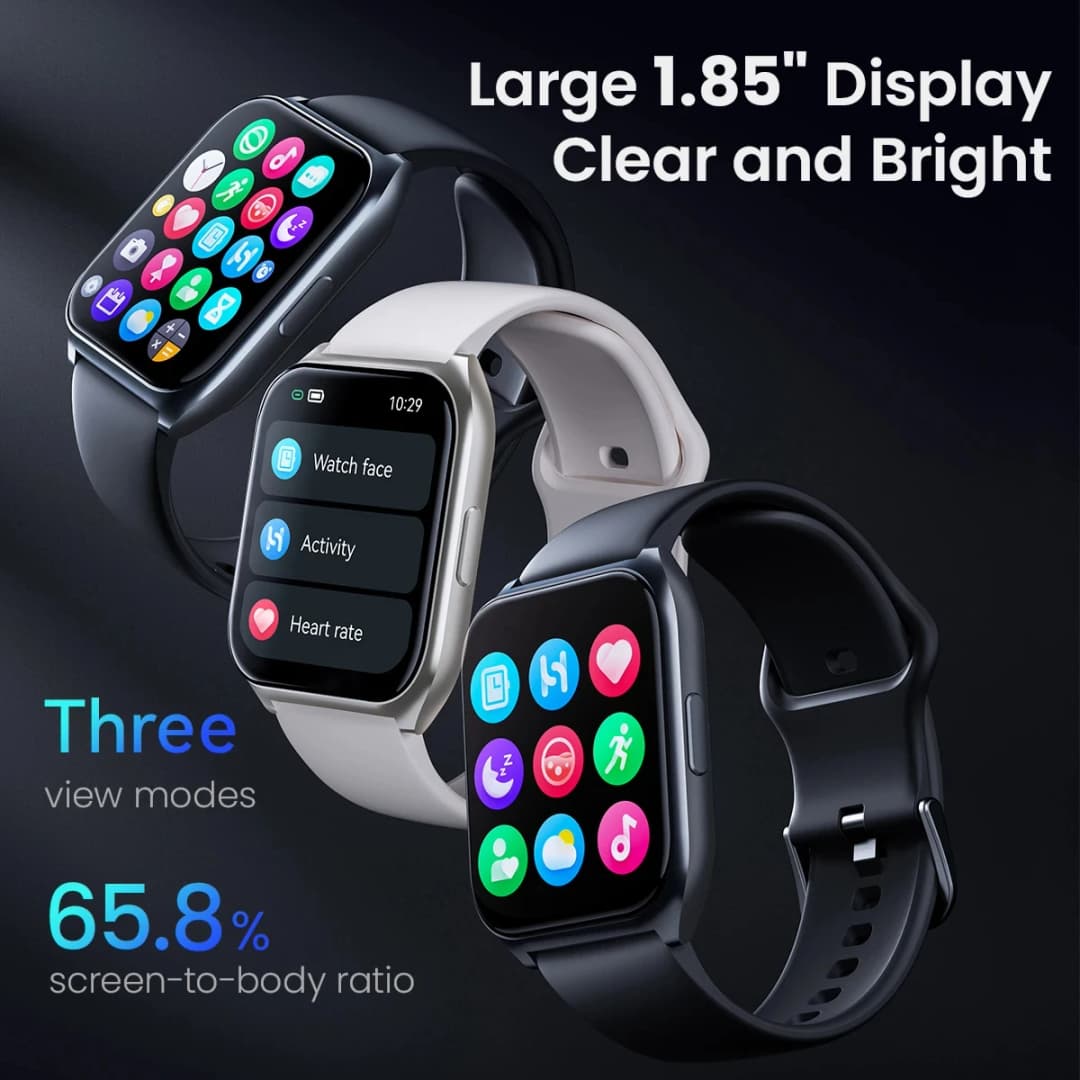 ساعة HAYLOU Watch 2 Pro (LS02 Pro) الذكية بشاشة كبيرة 1.85 بوصة و100 وضع تمرين للرجال مع مراقبة معدل ضربات القلب - 2