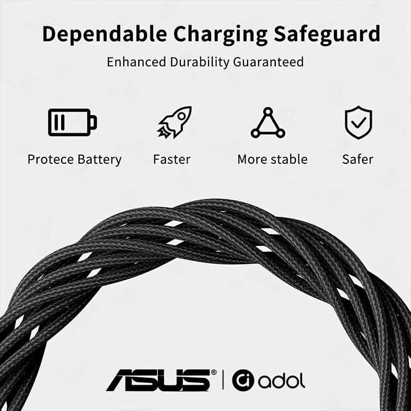 ASUS Thunderbolt 5 Cable 120Gbps PD 240W Data Cable Fast Charging 8K60Hz Type-C Cable for MacBook, iPad, iPhone, and Android - 4