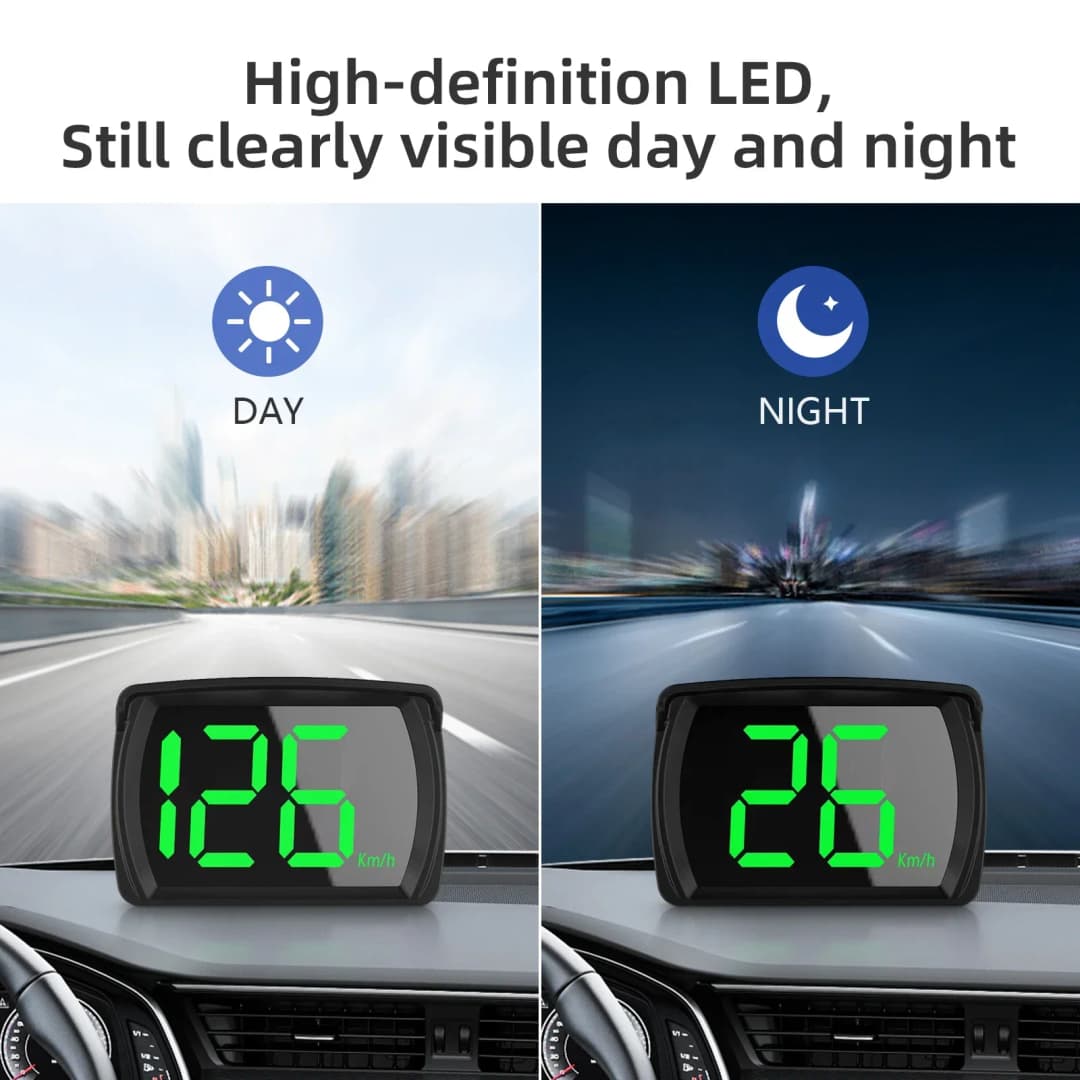 Y03 Digital GPS Speedometer Universal GPS Head up Display HUD Big Font KMH Reminder Meter Car Electronic Displayer Plug and Play - 3