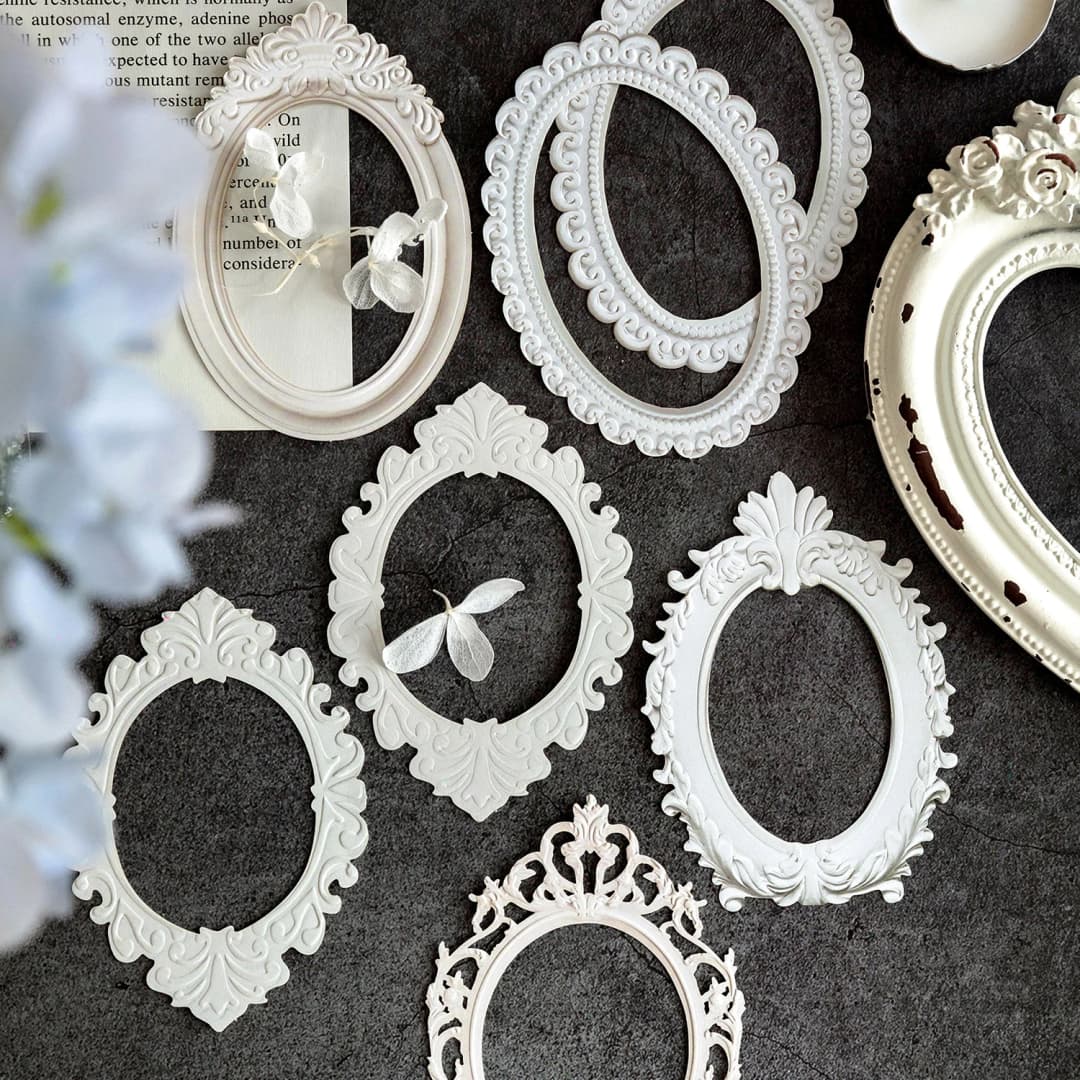 10pcs/pack Creative Embossment Frame Planner Journal Decoration Material Paper Photo Album Scrapbooking diy Boarder Trim - 5