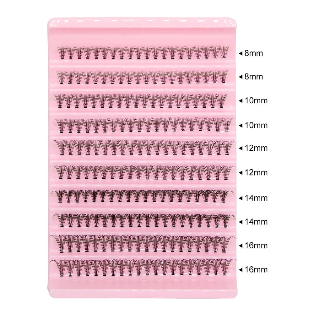 200pcs Super Bunch Natural Style 8-16mm Mix Eyelashes Cluster Russia Volume Eyelash Extension False Mink Lashes Makeup CIlios - 2
