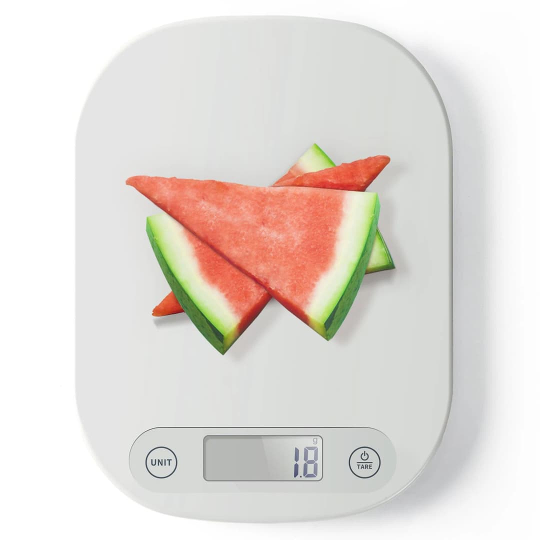 مقياس خبز رقمي متعدد الاستخدامات، مثالي لوزن الطعام والقهوة وإعداد الوجبات مع 4 وحدات قياس