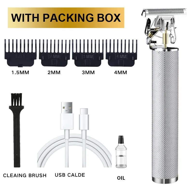 ماكينة قص شعر كهربائية احترافية، ماكينة قص شعر لاسلكية عبر USB، ماكينة تشذيب اللحية، مجموعة العناية الشخصية، ماكينة قص شعر - 6