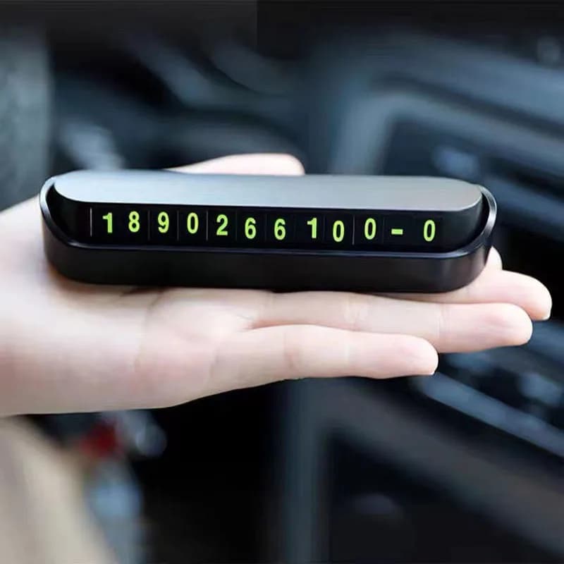 Car Styling Temporary Parking Card Phone Number Card Plate Telephone Number Car Park Stop Sticker Display Automobile Accessories - 6