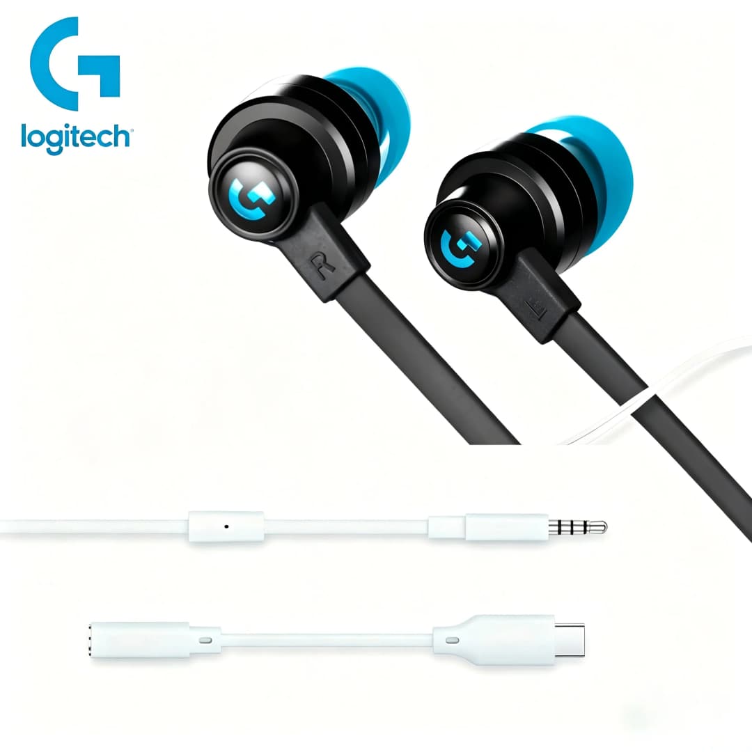 Logitech G333  Noise-Canceling Gaming Earphones with Microphone for Computer and Mobile Type-C Adapter In-Ear Wired Earphones - 2