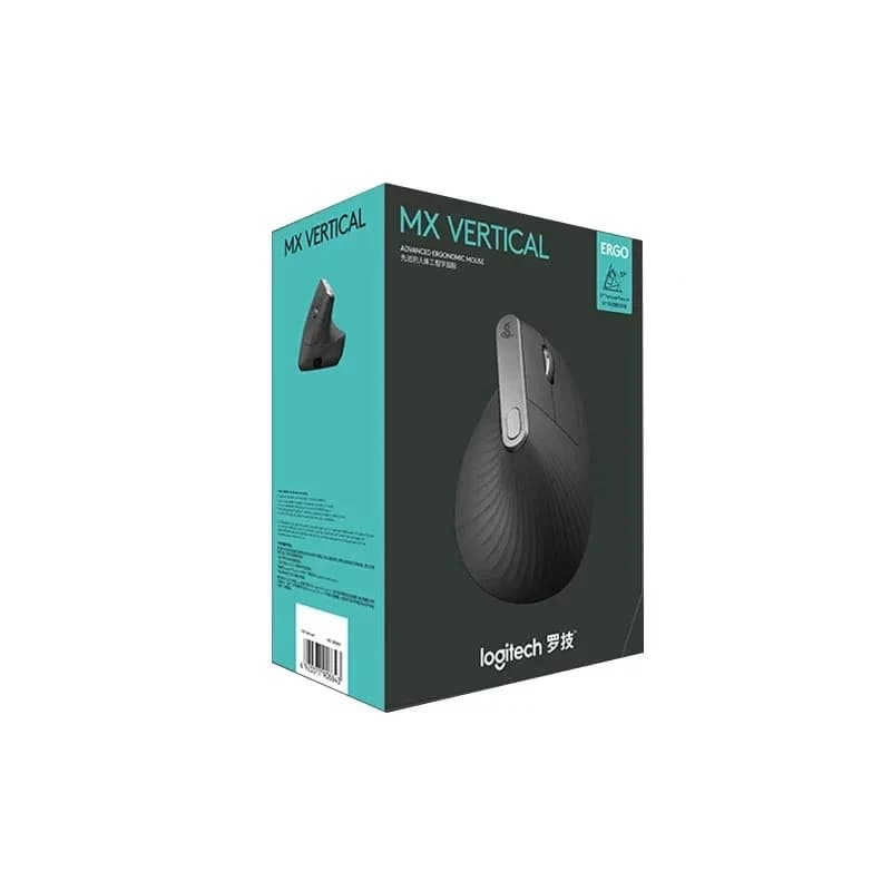 ماوس Logitech MX Vertical اللاسلكي – تصميم مريح يقلل من إجهاد العضلات، نقل المحتوى بين 3 أجهزة كمبيوتر تعمل بنظام Windows وApple - 5