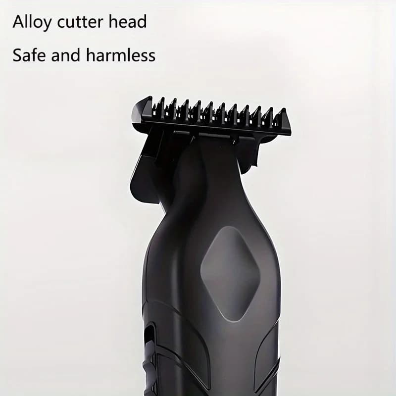 Men's Hair Clippers Trimmer Set - USB Rechargeable Lithium Battery ABS Body,Cordless Barber Clipper Haircut Grooming Kit - 6