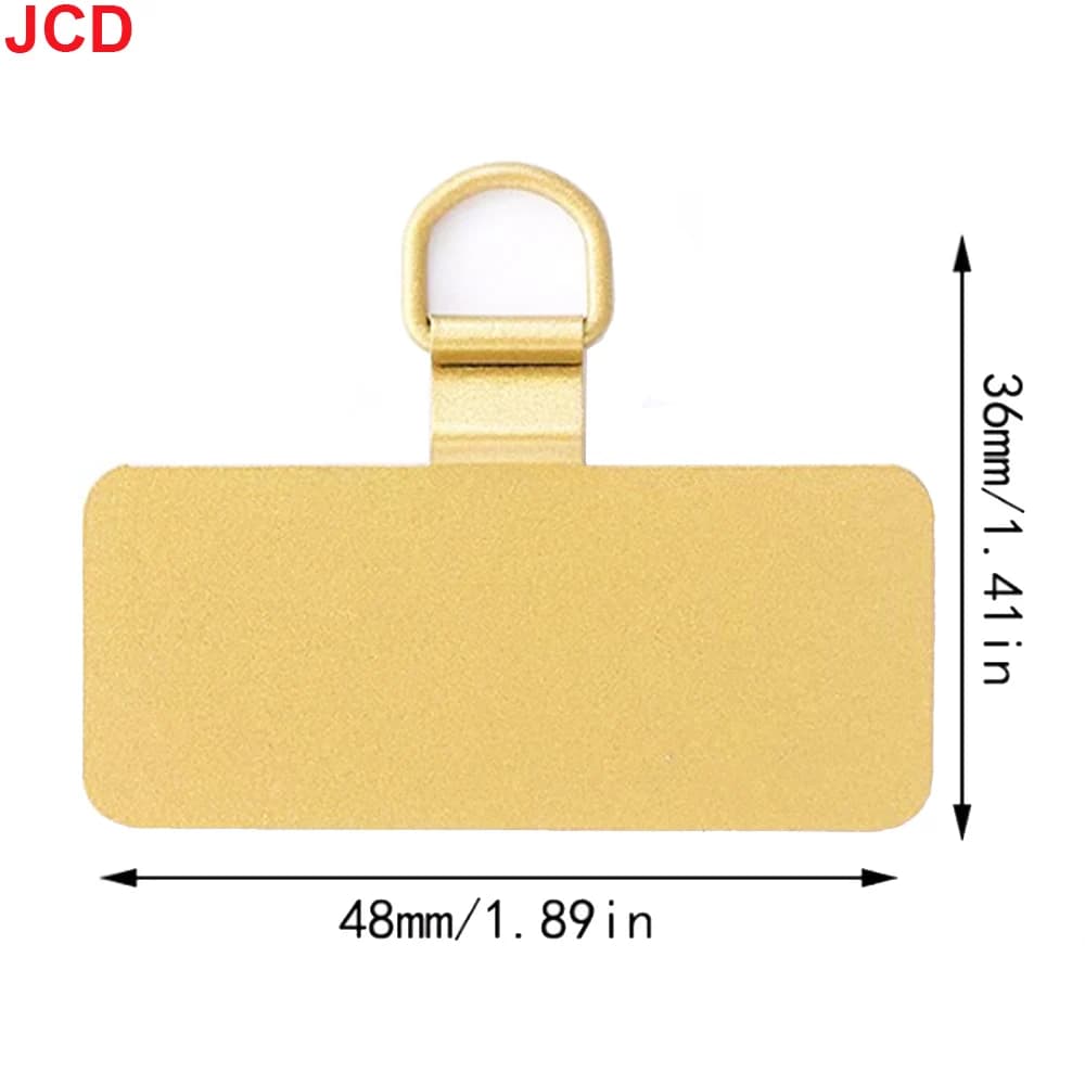 JCD 1/4 قطعة الهاتف المعدني العالمي الحبل طوقا التصحيح دائم رقيقة جدا الهاتف المحمول الرافعة حبل مشبك للبطاقات حزام شنق الحبل تبويب - 6