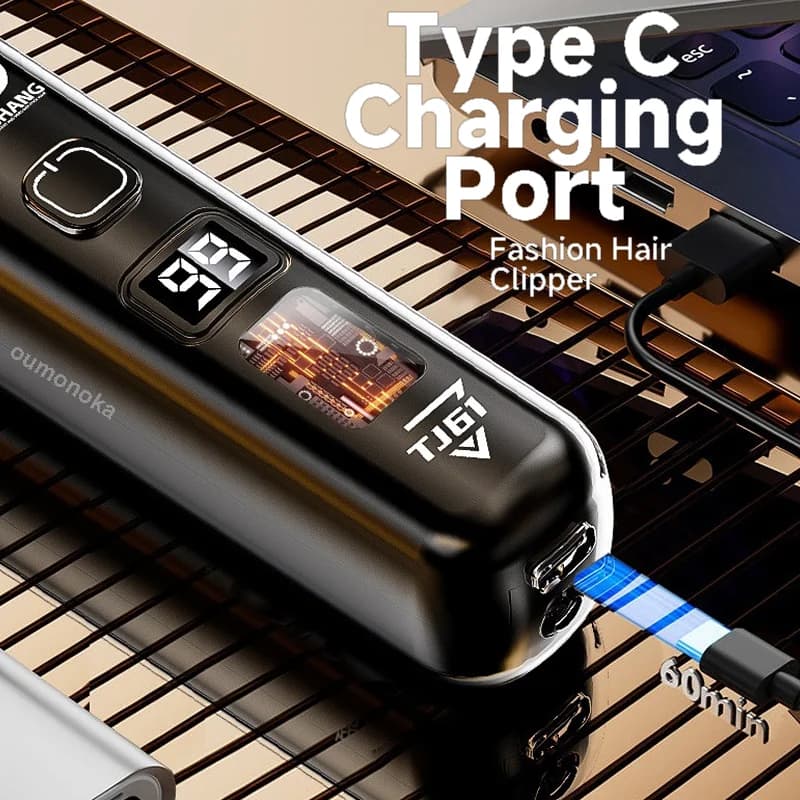 جديد: ماكينة تشذيب اللحية للرجال، ماكينة حلاقة، ماكينة قص شعر، ماكينة حلاقة كهربائية، ماكينة قص شعر - 5