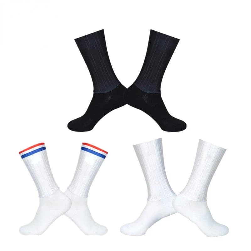 Cycling Slip Anti Silicone Summer Whiteline Aero Socks Socks Men Bicycle Sport Running Bike Socks Calcetines 2024 new socks - 6