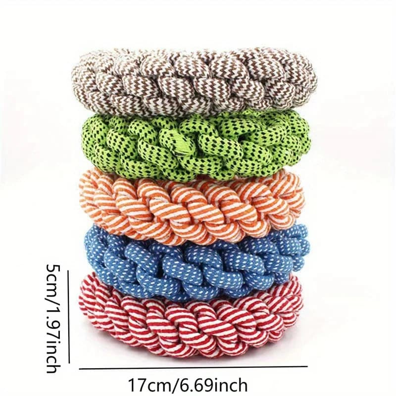 Bite-Resistant &Durable Chew-Proof Rope Knot Dog Toy - Heavy-Duty Interactive Chew Toy for Medium &Large Dogs (Golden Retriever) - 3