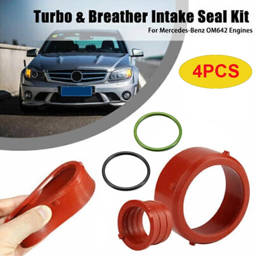 2 قطعة توربو ختم O خواتم لمرسيدس OM642 A0179973545 A0149976445 الأخضر والأسود O خواتم اكسسوارات السيارات - 5