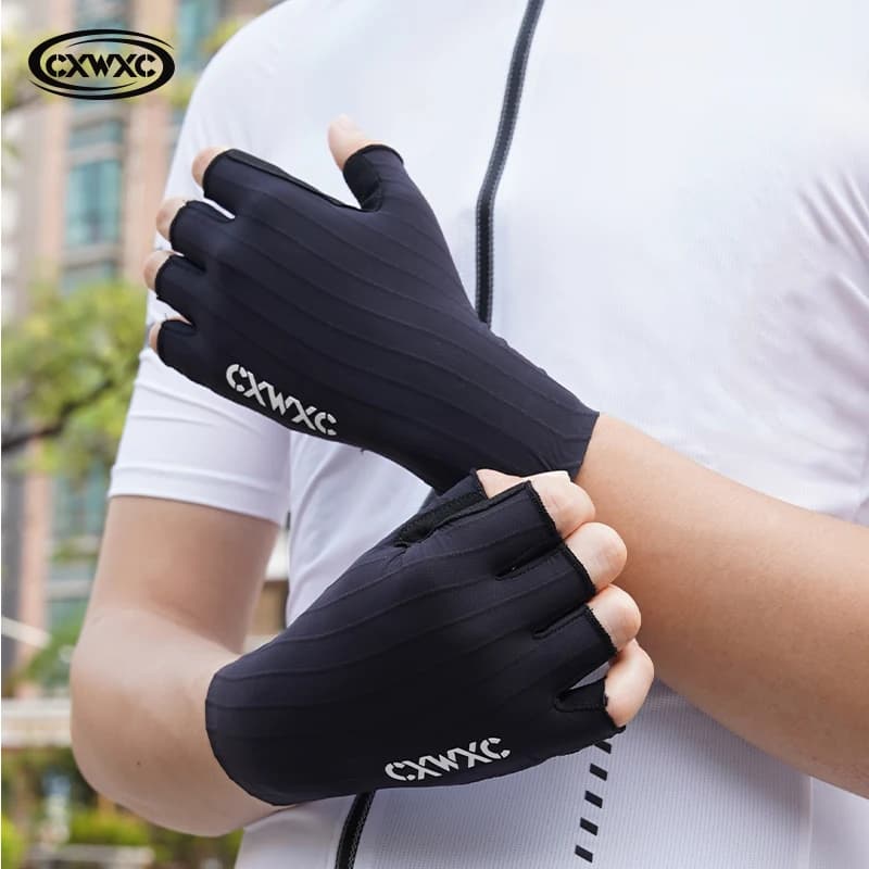 CXWXC Cycling Half Finger Gloves Men Women Breathable Anti-slip Glove Fitness Sport Training Gloves With Extended Wrist Guard - 6