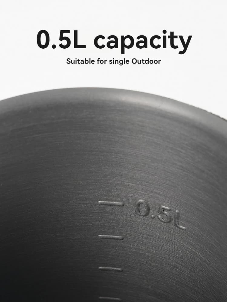 BRS 61 نظام موقد تخييم متكامل مع وعاء تجميع الحرارة، خفيف ومحمول للمشي لمسافات طويلة، فرن طبخ خارجي لحقيبة الظهر - 6