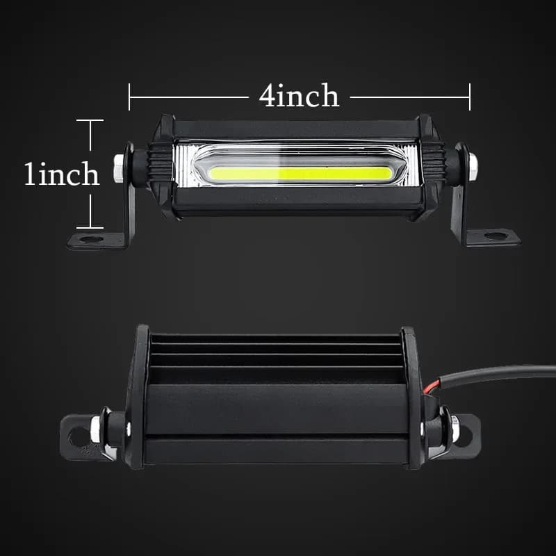 Led Work Lights Tractors Trucks 12V 24V COB 4 Inch Headlight Motorbike Scooter Atv Led Bar Spotlight Driving Fog Lights Offroad - 6
