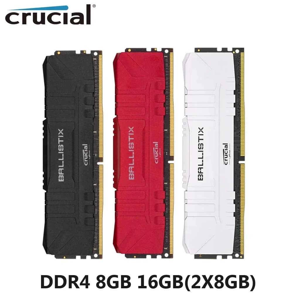 Memoria ram Crucial Ballistix DDR4 16GB(2X8GB) 2666MHz 3200MHz Unbuffered DIMM PC-21300 25600 Desktop Gaming Memory Dual Channel