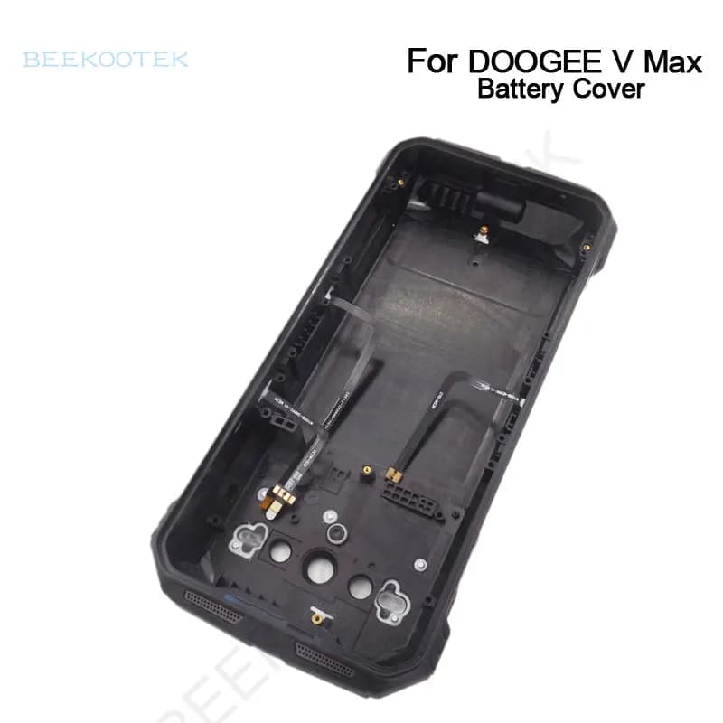 غطاء خلفي أصلي جديد دوغي V Max، غطاء بطارية مع مستقبل بصمة، كابل طاقة جانبي، لهاتف دوغي V Max - 2