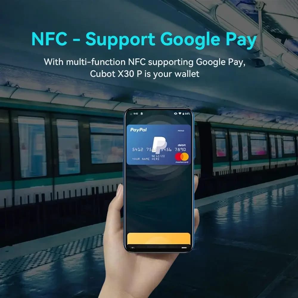 هاتف Cubot X30P، نظام أندرويد 13، كاميرا خماسية 48 ميجابكسل، ذاكرة وصول عشوائي 16 جيجابايت، ذاكرة داخلية 256 جيجابايت، NFC، شاشة 6.4 بوصة FHD+ ثقب، بطارية 4200 مللي أمبير، هاتف 4G - 5